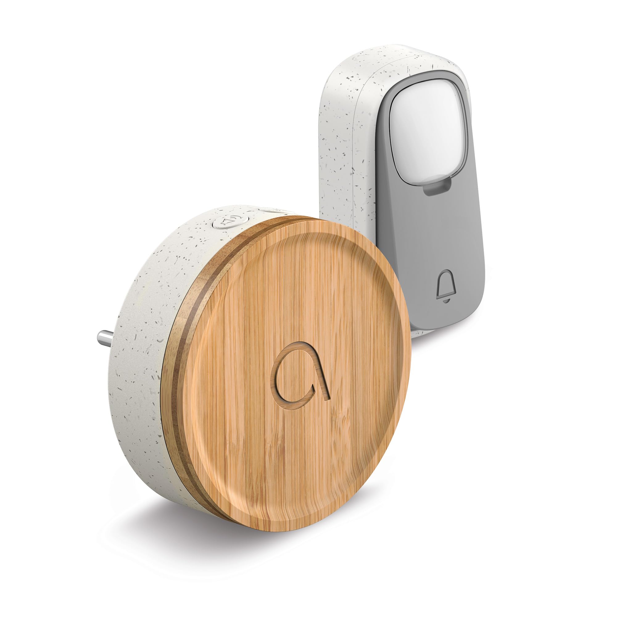 avidsen-bamboo-carillon-sans-fil-sans-pile-technologie-kinetic-port-e-150-m-32-m image 1
