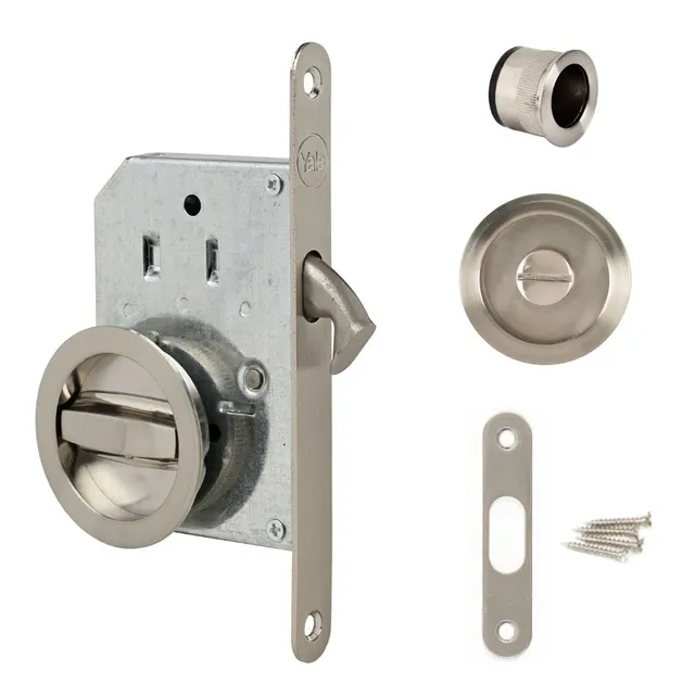 yale-kit-serrure-porte-coulissante-condamnation-poign-es-cuvettes-rondes-48-mm-n image 1