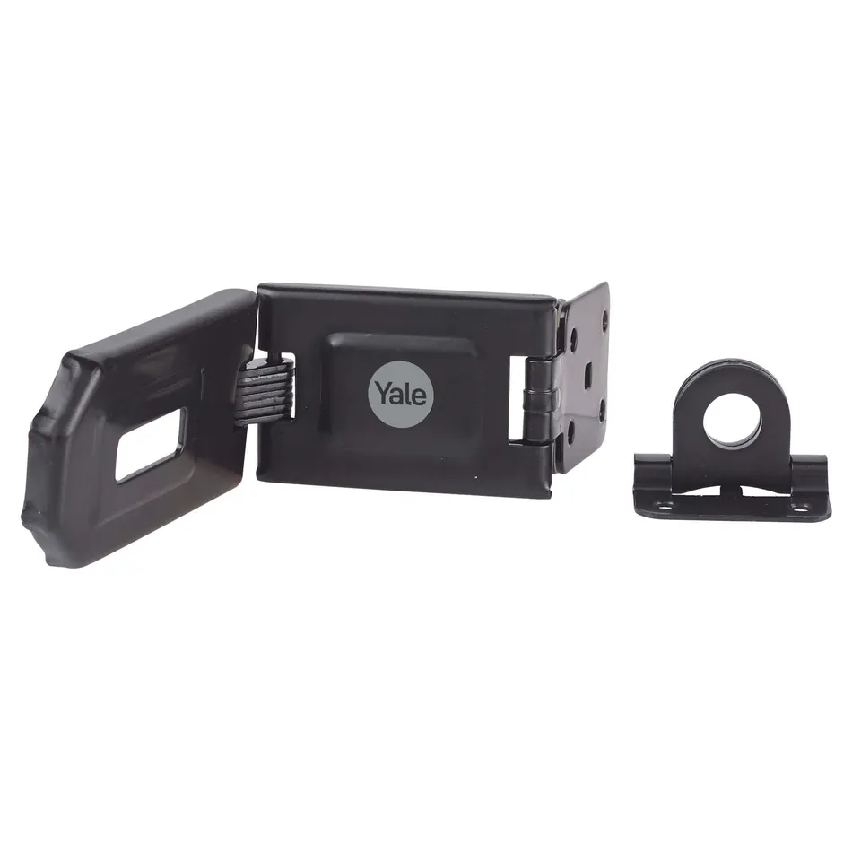 yale-y155b-160-bk-cadenas-noir-160-mm-fixations-dissimul-es image 1