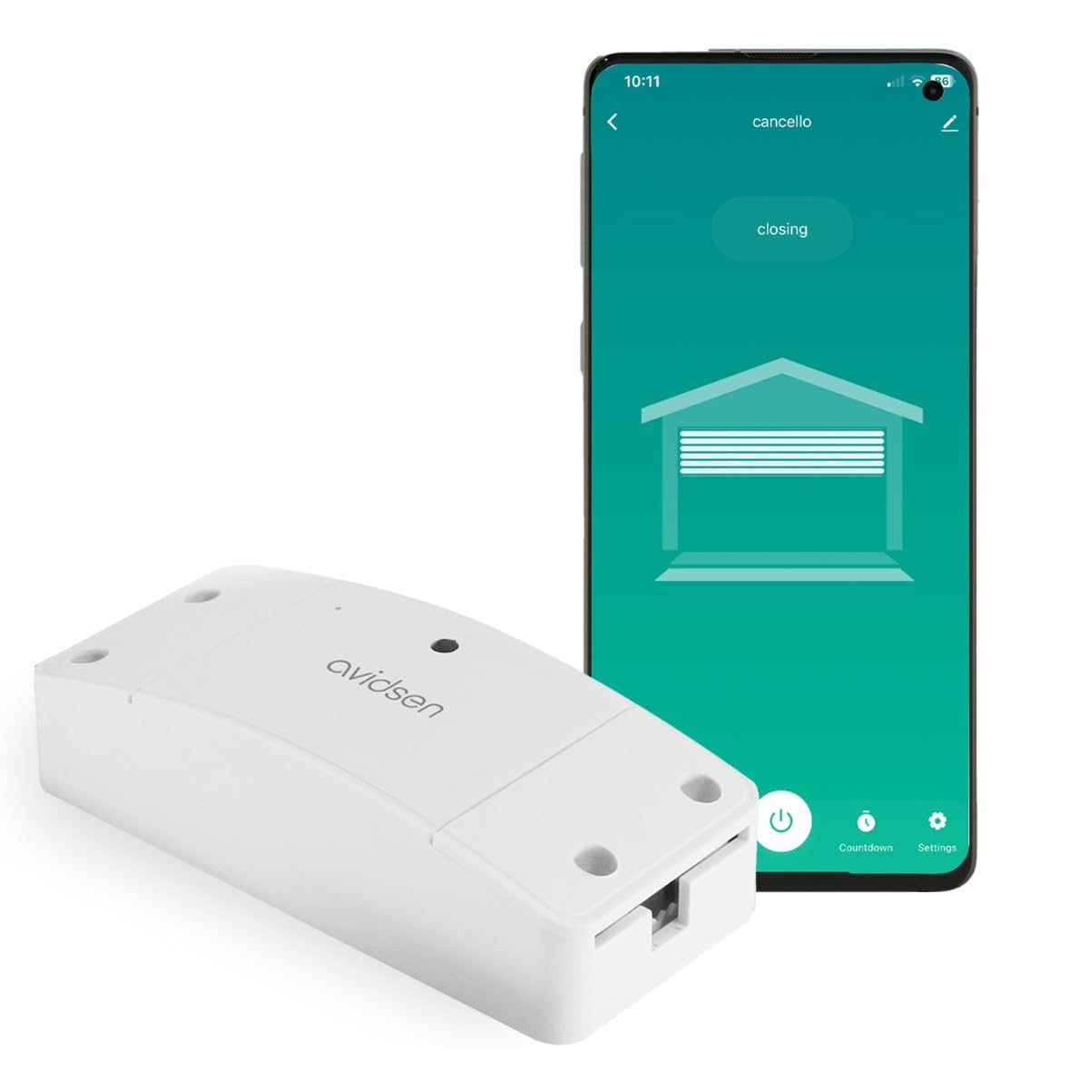 avidsen-homegate-module-wi-fi-pour-portail-et-porte-de-garage-avec-capteur-de-po image 1