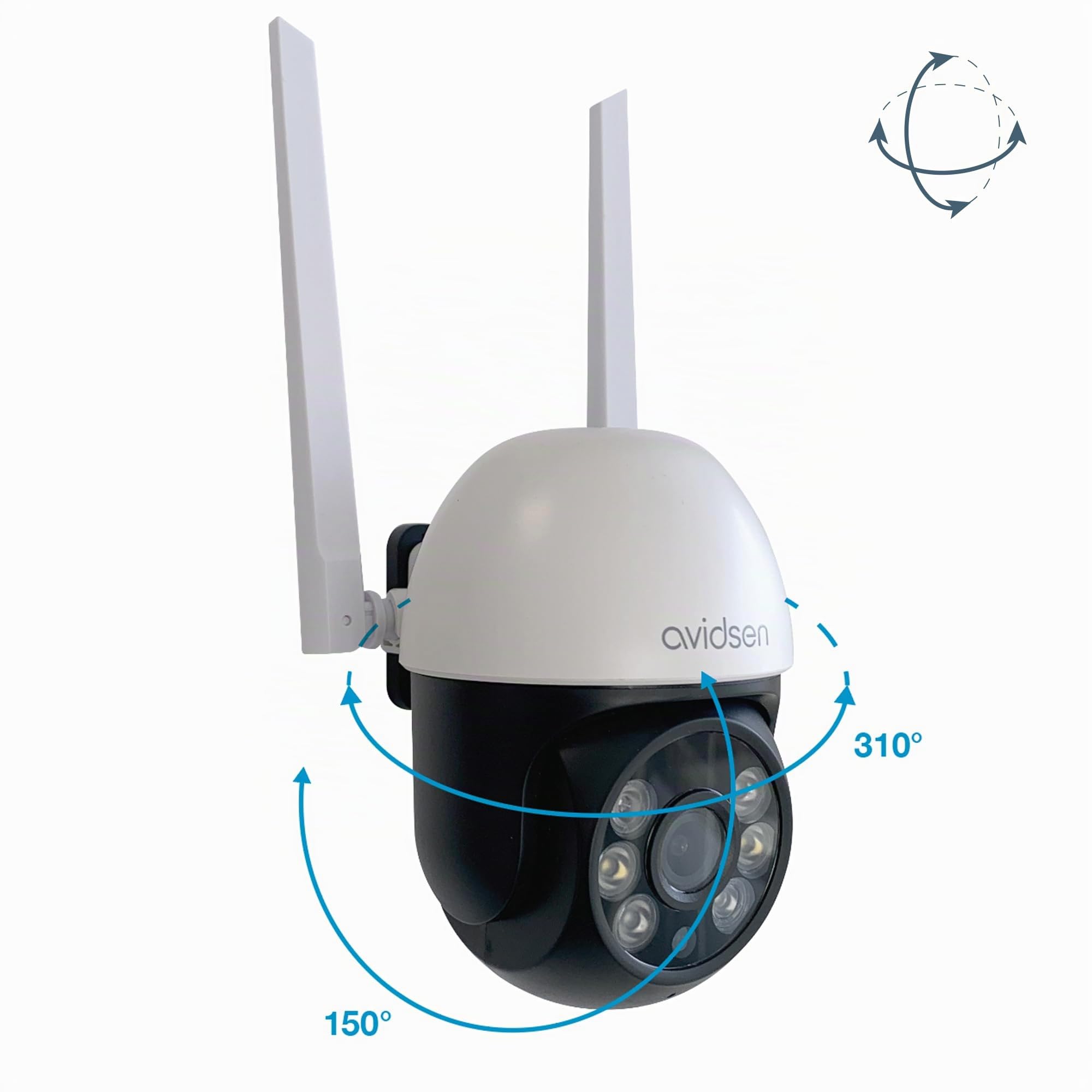 avidsen-homecam-2k-ptz-ext-rieure-motoris-e-360-127154-avec-clairage-et-sir-ne image 7