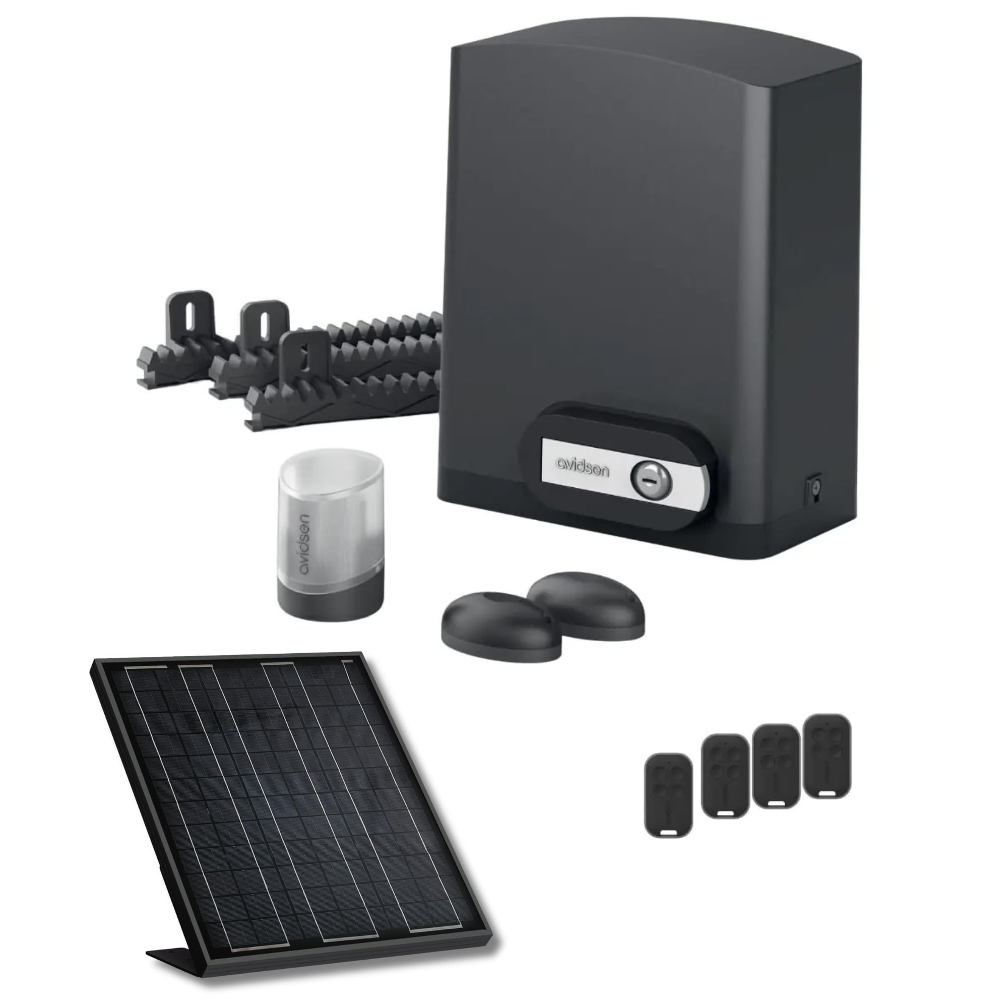 avidsen-orea-550-kit-motorisation-solaire-portail-coulissant-500-kg-8-m image 1