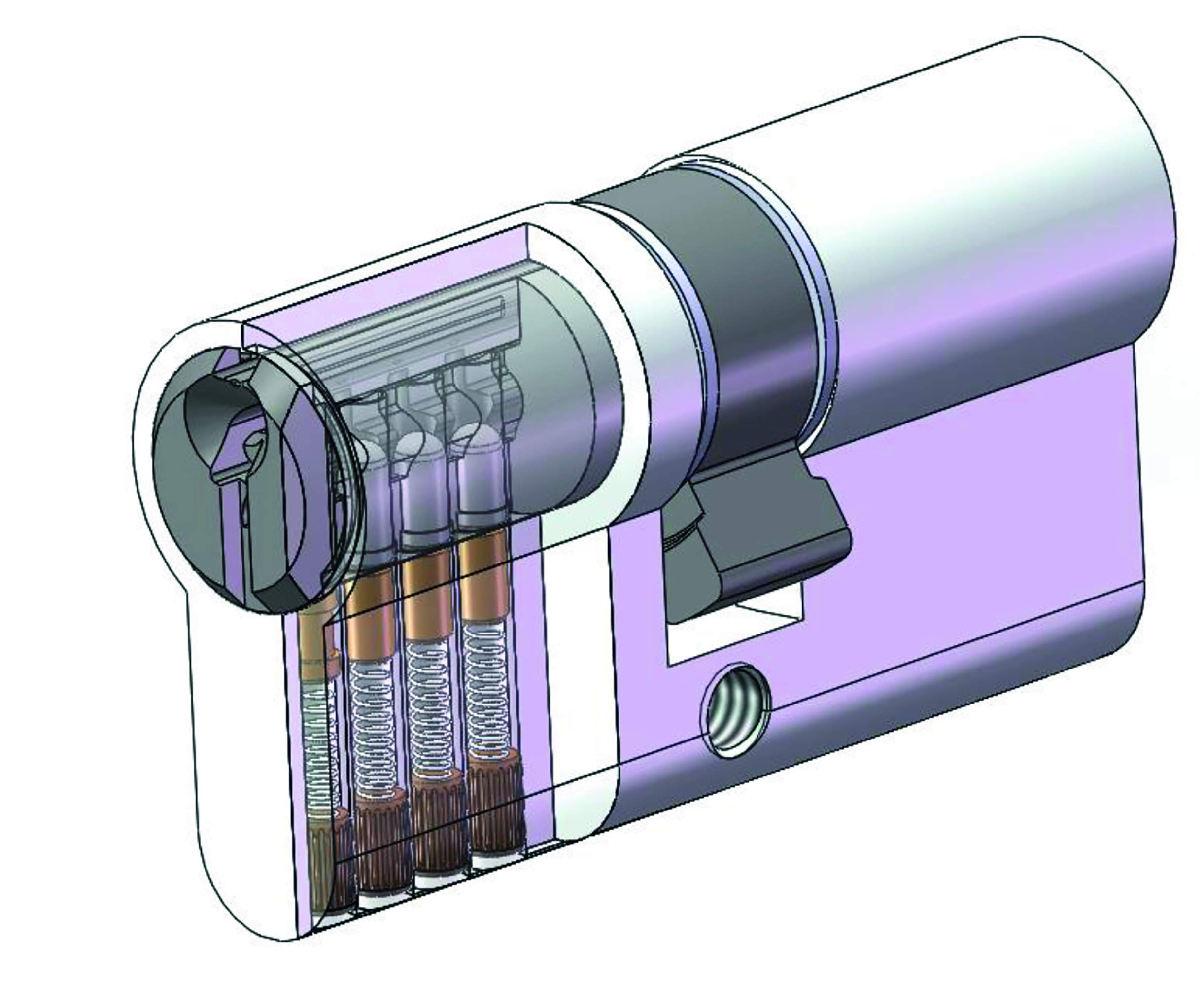 yale-yc500-cylindre-de-serrure-europ-en-40-x-40-mm-5-goupilles-3-cl-s-nickel image 3