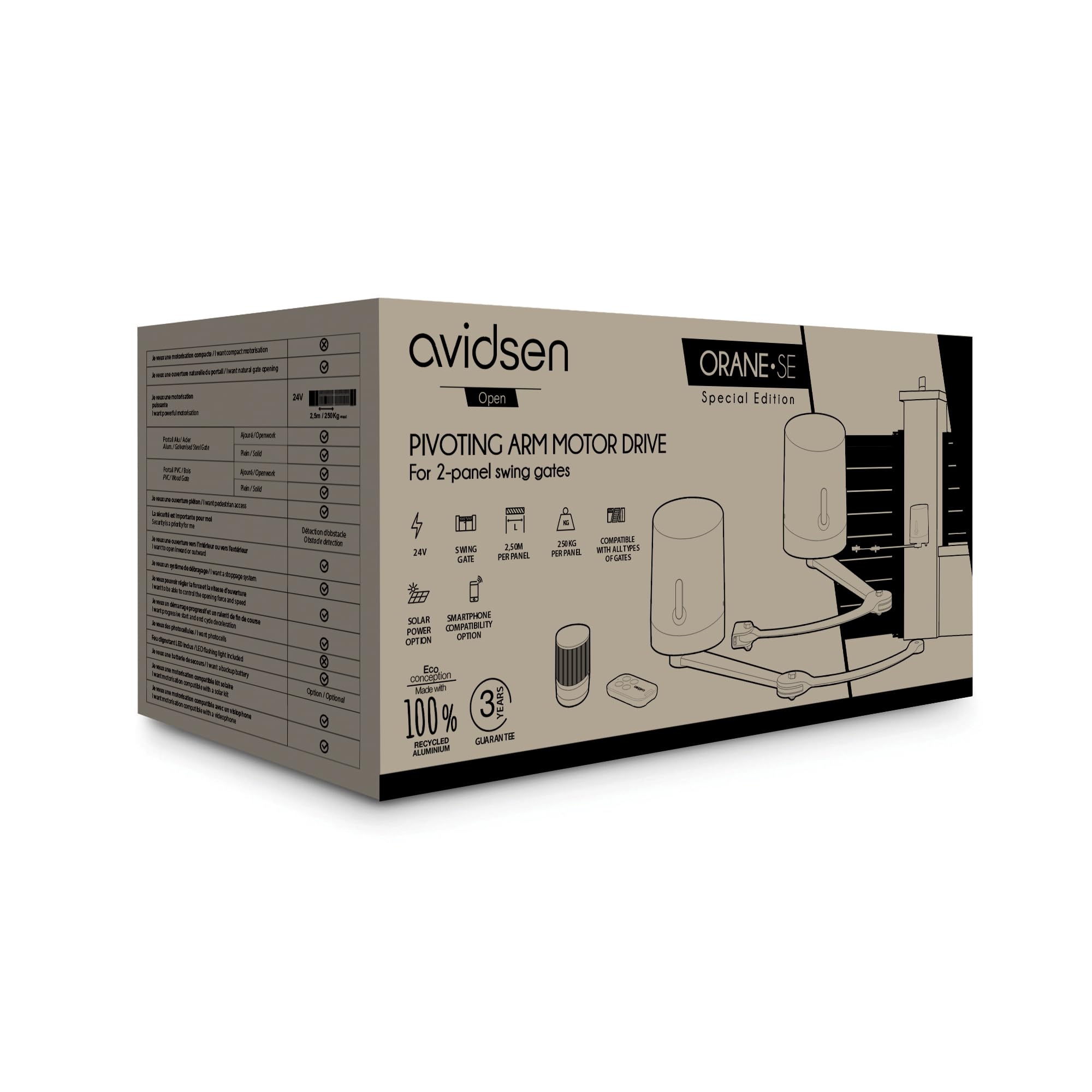 avidsen-orane-se-motorisation-portail-battant-kit-solaire-3-t-l-commandes image 7