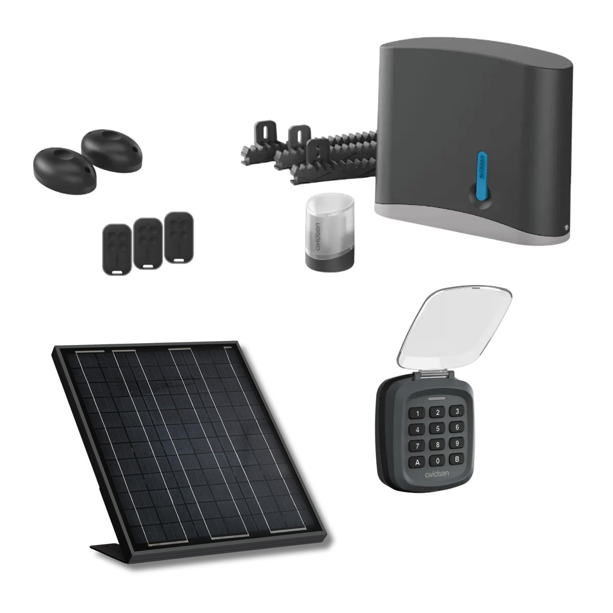 avidsen-zenia-se-kit-motorisation-portail-coulissant-solaire-24v-400-kg-3-t-l-co image 1