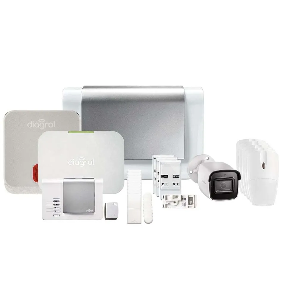 diagral-diag17csf-kit-9-gsm-cam-blanc-13-alarme-e-one-compatible-animaux-cam-13r image 1
