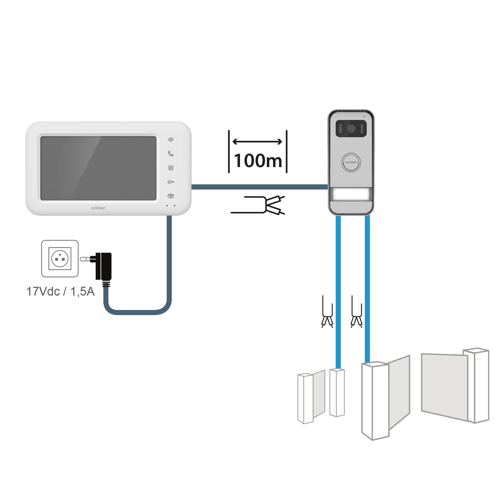 avidsen-elia-visiophone-filaire-7-cran-tactile-aluminium-recycl image 6
