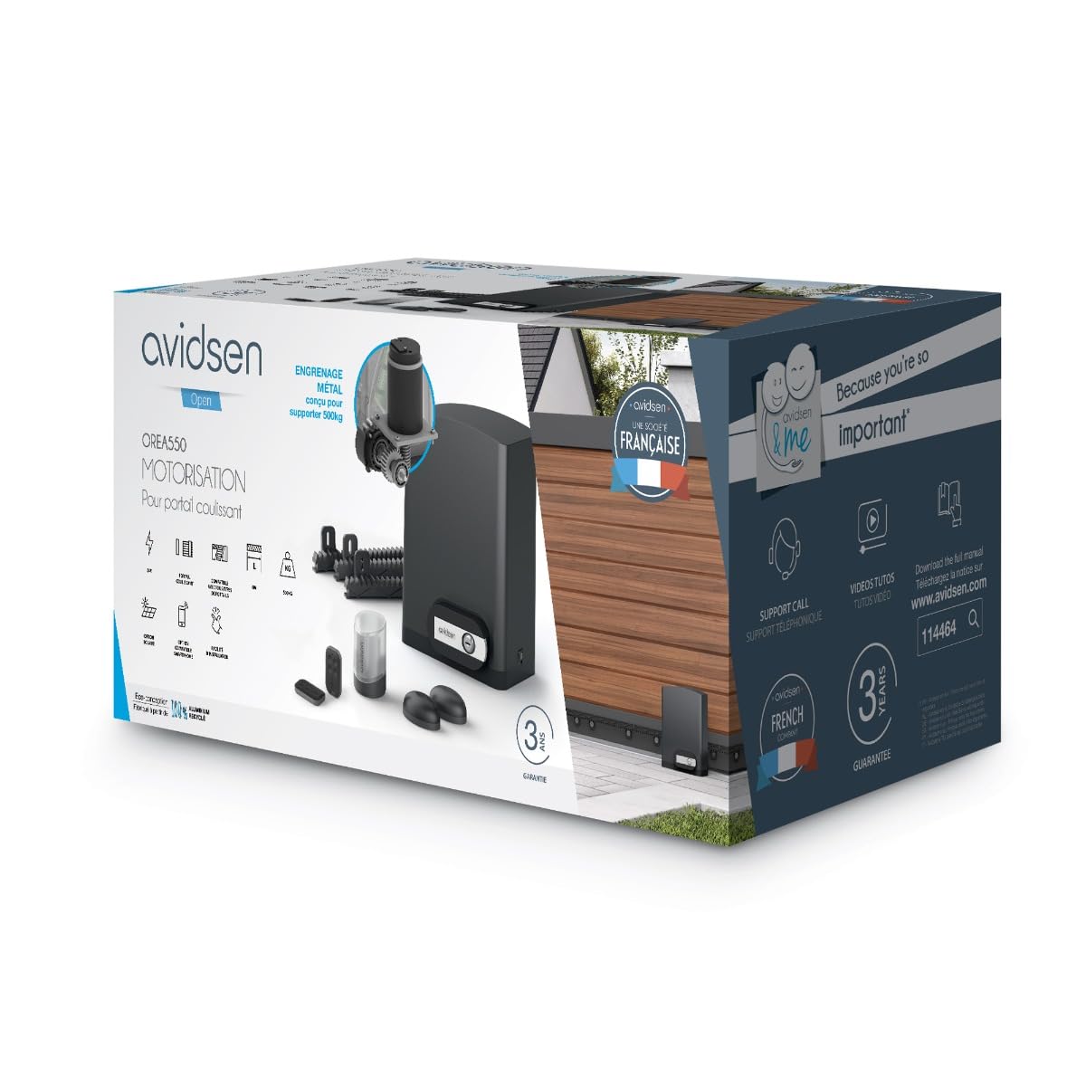 avidsen-orea-550-kit-motorisation-portail-coulissant-500-kg-connect-e image 7
