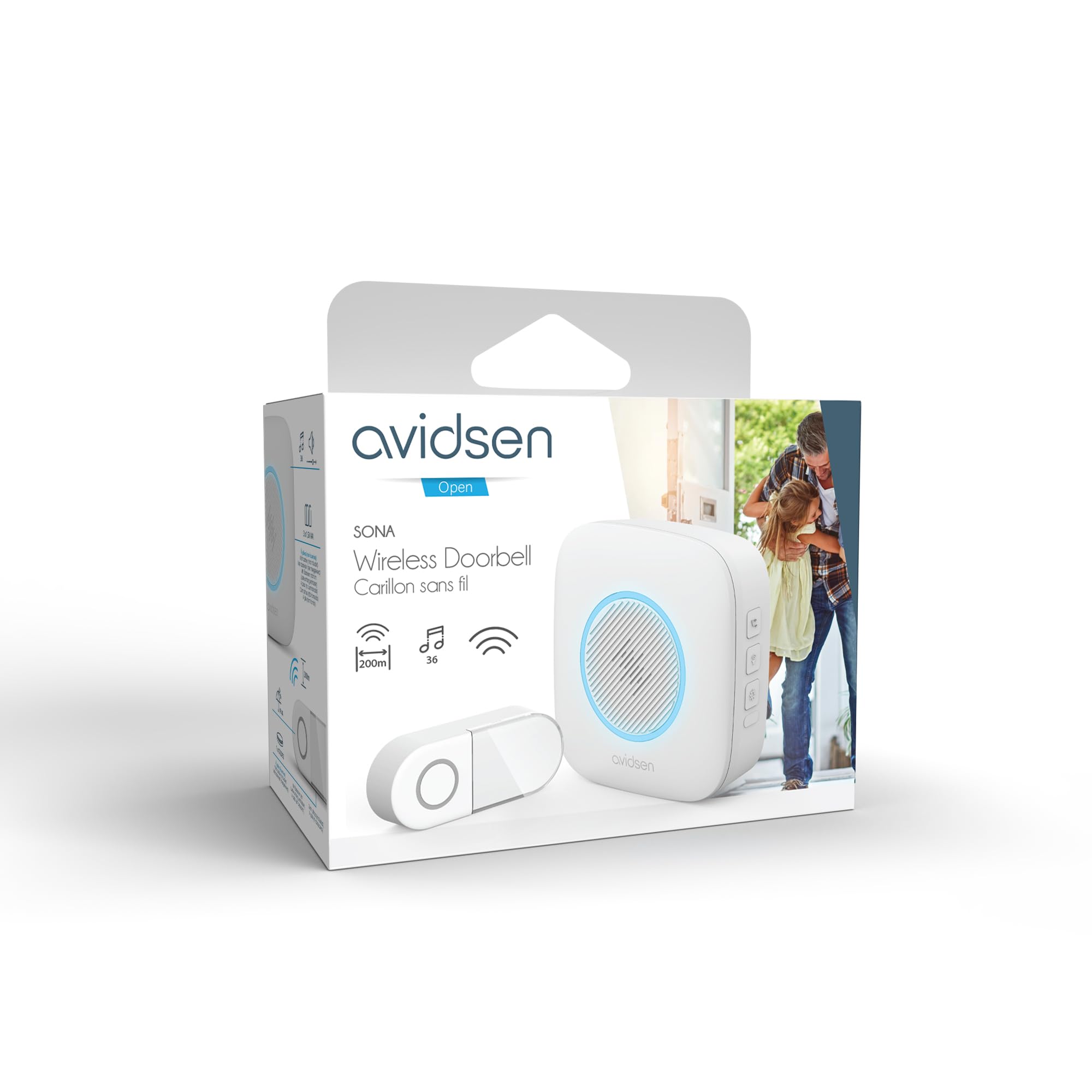 avidsen-sona-sonnette-sans-fil-port-e-200-m-36-m-lodies-flash-led-ip44 image 8