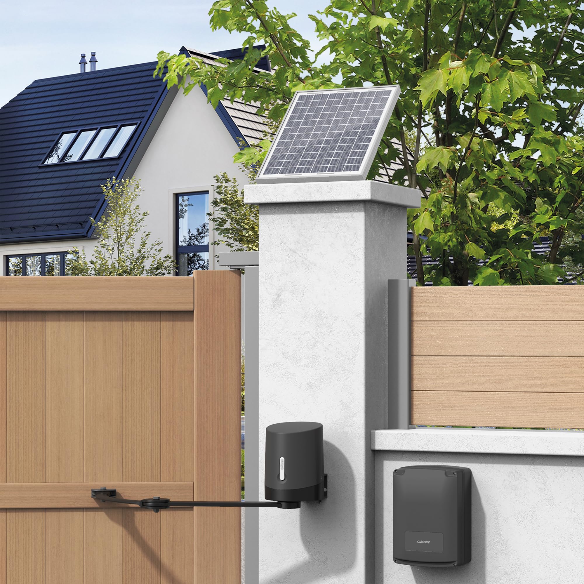avidsen-kit-solaire-universel-20w-pour-motorisation-portail-12v-24v image 8