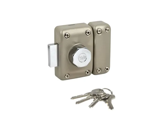 yale-verrou-de-porte-50-mm-marron-dor-cylindre-5-goupilles-bouton image 1