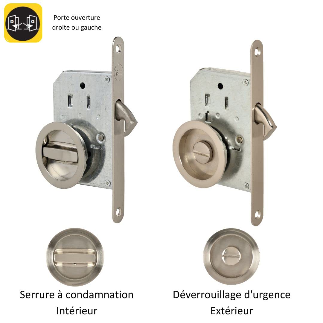 yale-kit-serrure-porte-coulissante-condamnation-poign-es-cuvettes-rondes-48-mm-n image 2