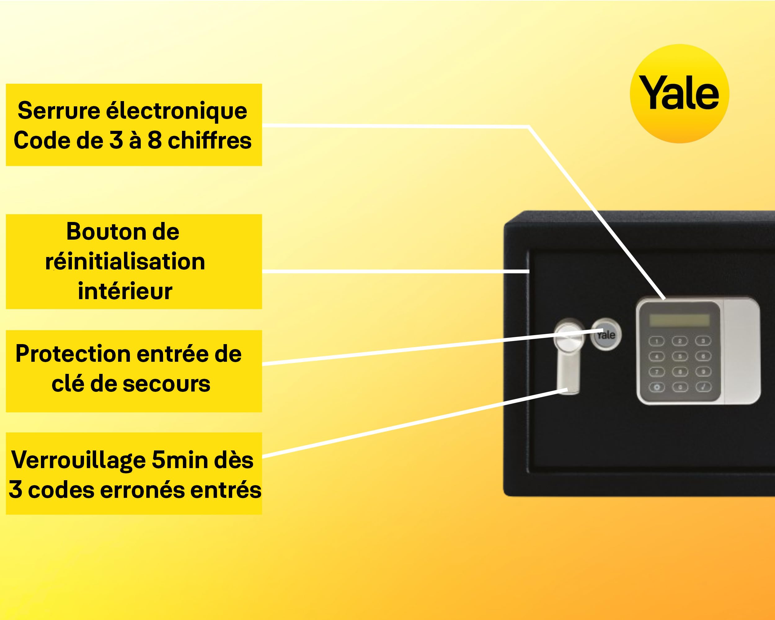 yale-ysg-250-db2-coffre-fort-lectronique-h-tel-medium-16l-25x35x25-cm image 5