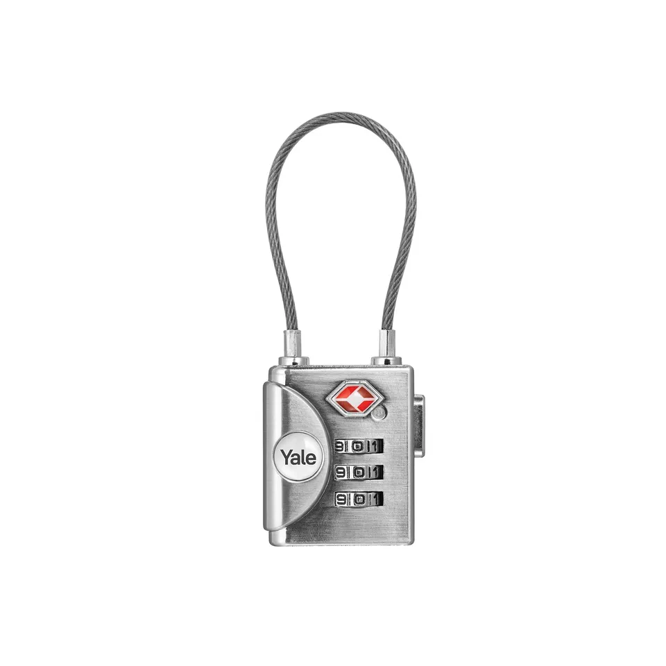 yale-ytp3-32-350-1-cadenas-tsa-code-32-mm-anse-c-ble-souple-gris image 1