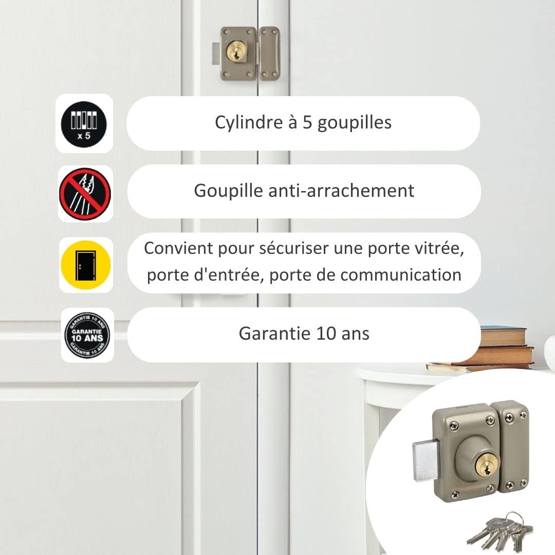 yale-yv20-verrou-de-porte-marron-dor-cylindre-40-mm-5-goupilles image 3
