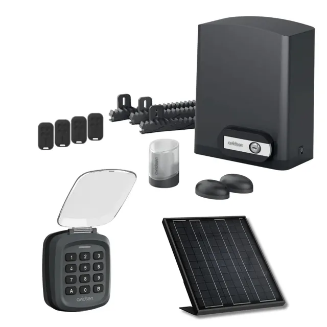 avidsen-orea-550-kit-moteur-solaire-portail-coulissant-8-m-500-kg-digicode image 1