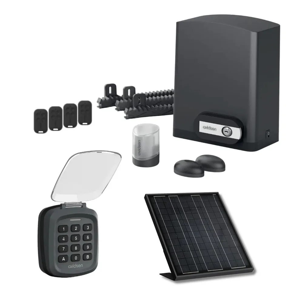 avidsen-orea-550-kit-moteur-solaire-portail-coulissant-8-m-500-kg-digicode image 1