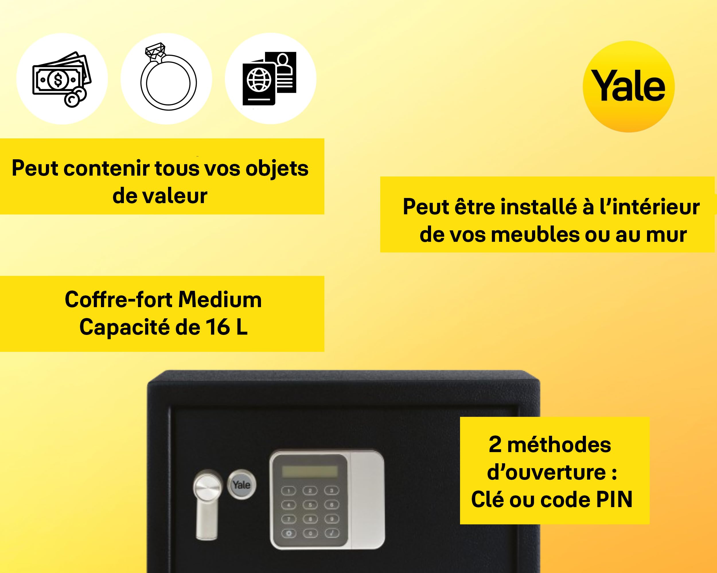 yale-ysg-250-db2-coffre-fort-lectronique-h-tel-medium-16l-25x35x25-cm image 4