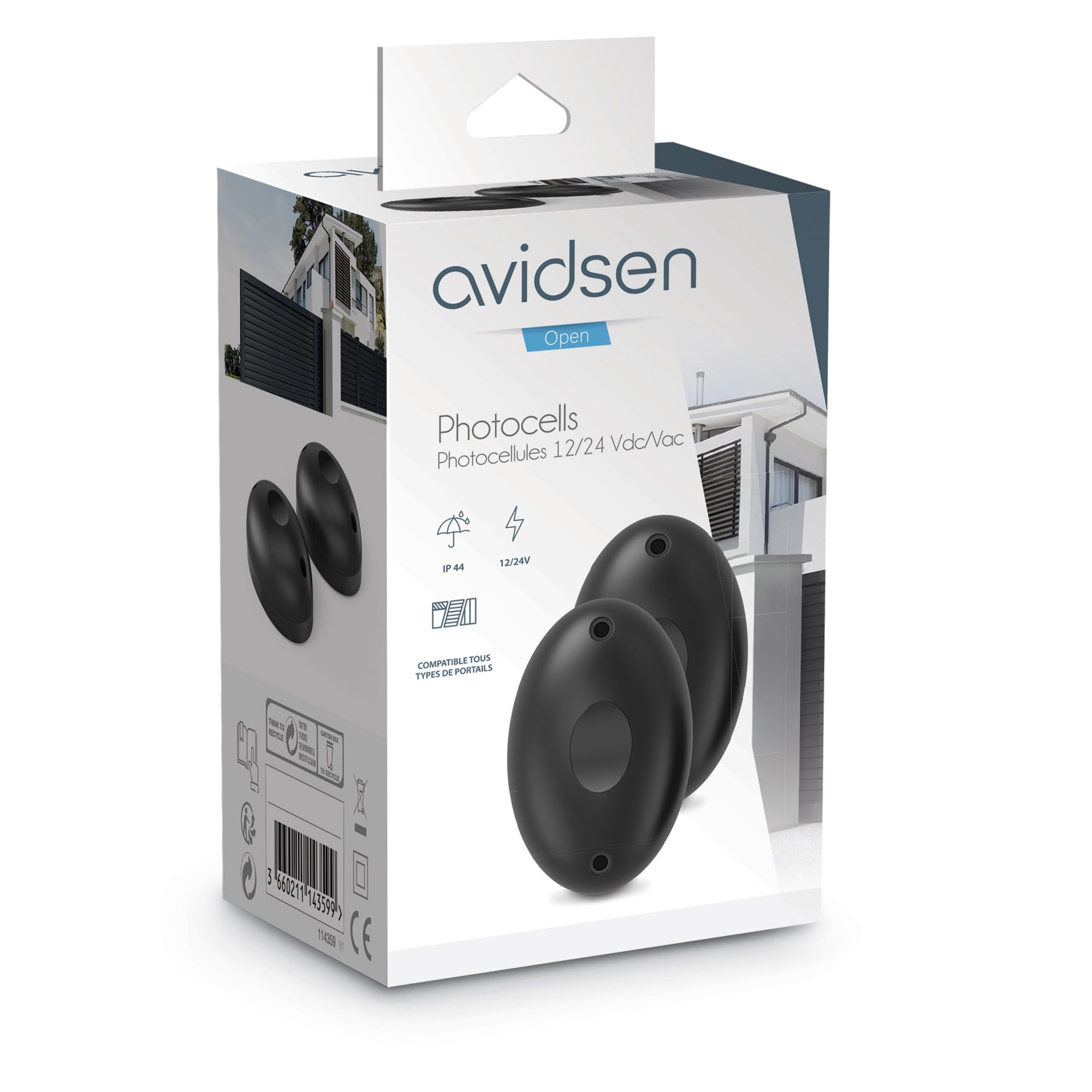 avidsen-paire-de-photocellules-12-24-v-ac-dc-pour-motorisation-de-portail image 4