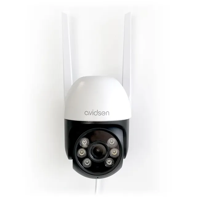 avidsen-homecam-2k-ptz-ext-rieure-motoris-e-360-127154-avec-clairage-et-sir-ne image 1