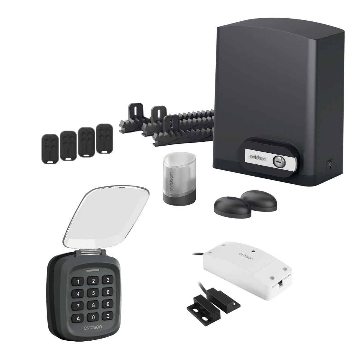 avidsen-orea-550-kit-motorisation-portail-coulissant-500-kg-connect-e image 1